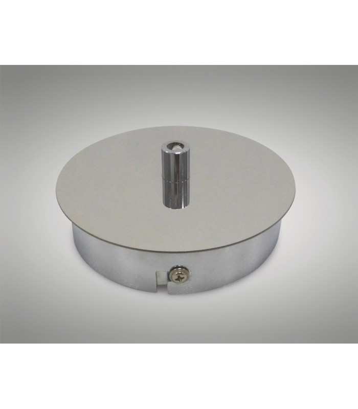 Ceiling Box Polished Chrome, c, w Cable Grip, Earth Wire & 3 Pole Terminal Block - 2