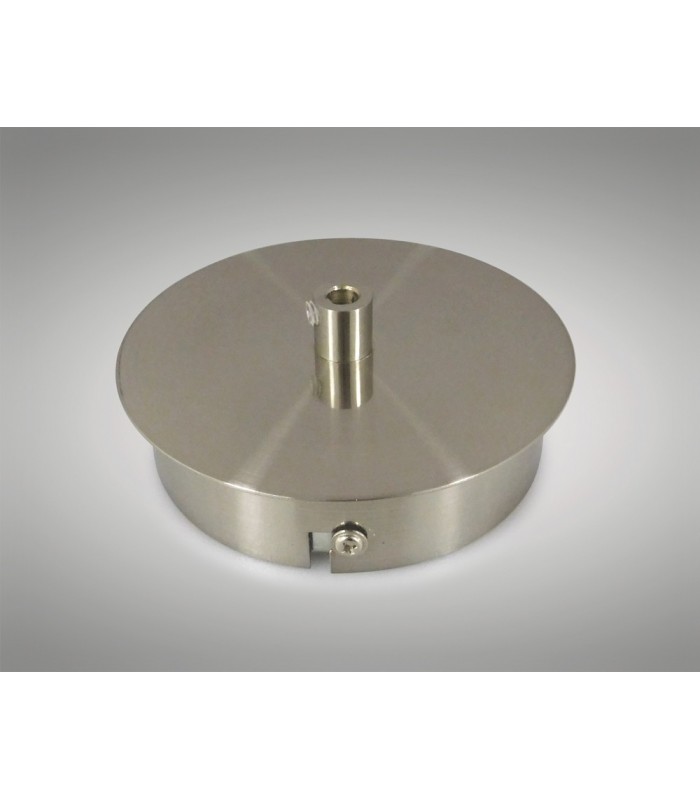 Ceiling Box Satin Nickel, c, w Cable Grip, Earth Wire & 3 Pole Terminal Block - 2