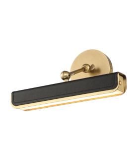 Valise Small Picture Light Vintage Brass Tuxedo Leather-1