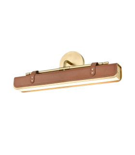 Valise Picture Light Vintage Brass Cognac Leather-1
