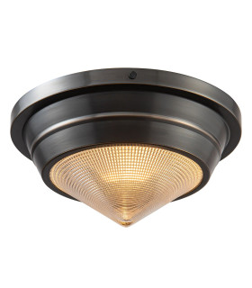 Willard Bowl Semi Flush Ceiling Light Urban Bronze-1