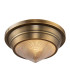 Willard Bowl Semi Flush Ceiling Light Vintage Brass-1
