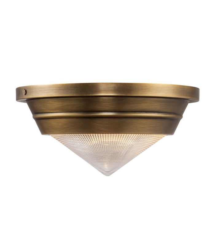 Willard Bowl Semi Flush Ceiling Light Vintage Brass-3