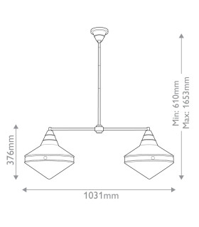 Willard Bar Pendant Ceiling Light Urban Bronze-2