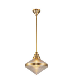 Willard Dome Pendant Ceiling Light Vintage Brass-1