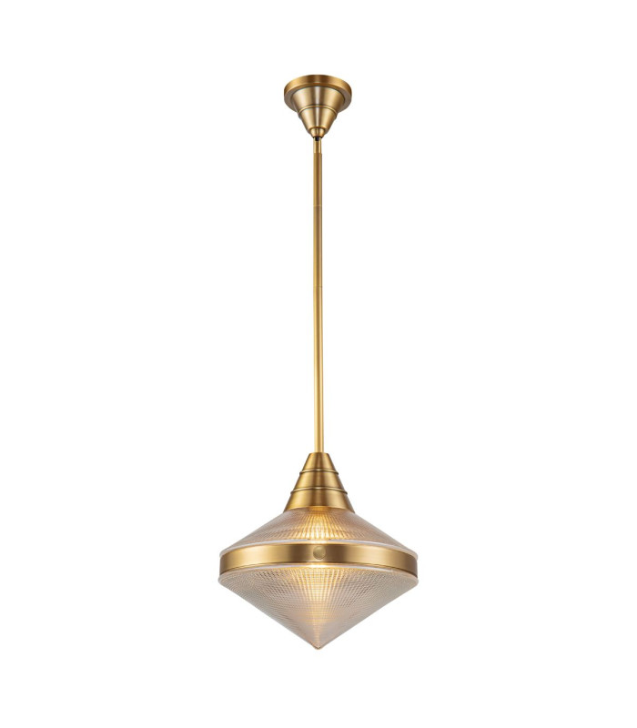Willard Dome Pendant Ceiling Light Vintage Brass-1