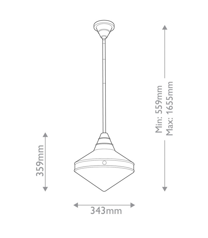 Willard Dome Pendant Ceiling Light Vintage Brass-2