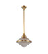 Willard Dome Pendant Ceiling Light Vintage Brass-4