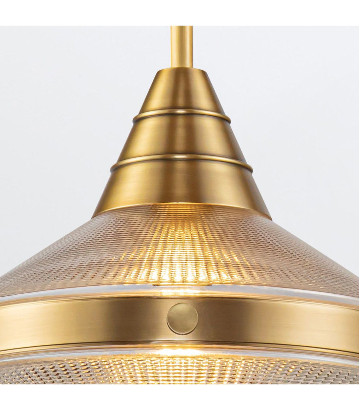 Willard Dome Pendant Ceiling Light Vintage Brass-6