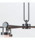 Wynwood 6 Light Multi Arm Pendant Ceiling Light Urban Bronze-4