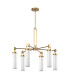 Wynwood 6 Light Multi Arm Pendant Ceiling Light Vintage Brass-6