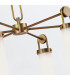Wynwood 6 Light Multi Arm Pendant Ceiling Light Vintage Brass-7