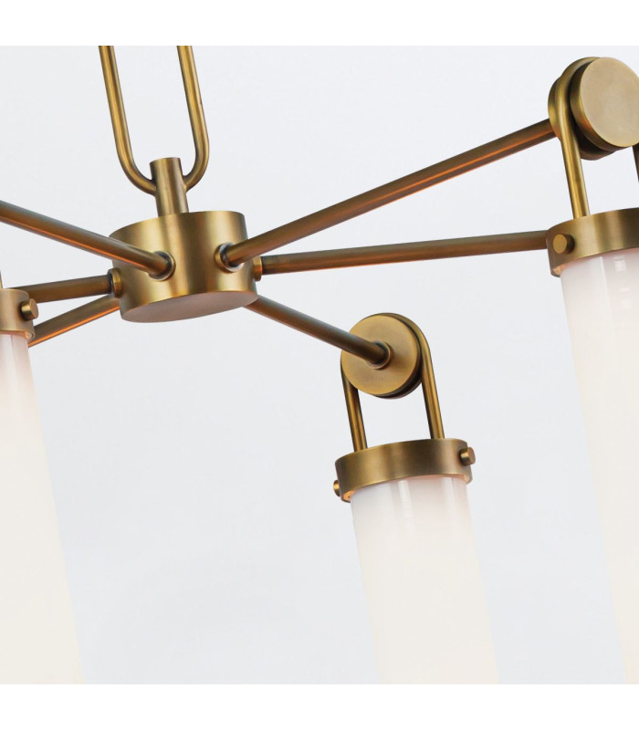 Wynwood 6 Light Multi Arm Pendant Ceiling Light Vintage Brass-7