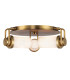 Wynwood Multi Arm Semi Flush Ceiling Lamp Vintage Brass-1