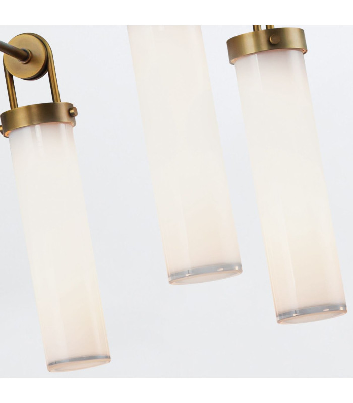 Wynwood 6 Light Multi Arm Pendant Ceiling Light Vintage Brass-8