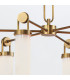 Wynwood 6 Light Multi Arm Pendant Ceiling Light Vintage Brass-10