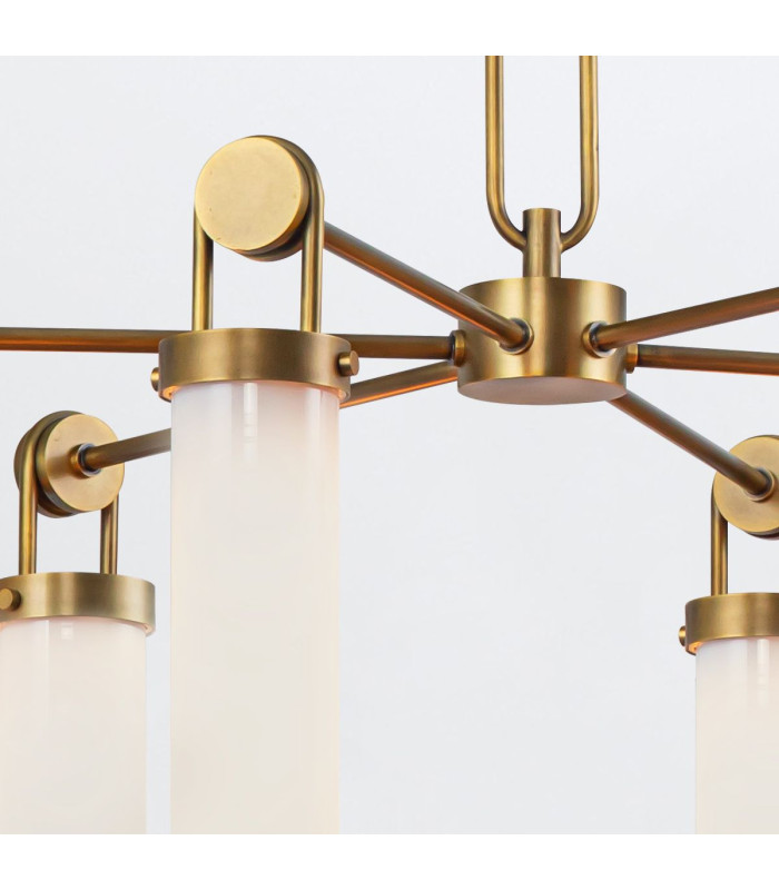 Wynwood 6 Light Multi Arm Pendant Ceiling Light Vintage Brass-10