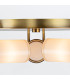 Wynwood Multi Arm Semi Flush Ceiling Lamp Vintage Brass-4