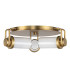 Wynwood Multi Arm Semi Flush Ceiling Lamp Vintage Brass-7