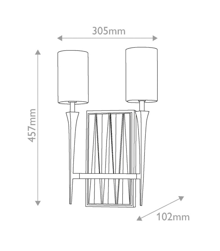 Crest Candle Wall Lamp Matte Black-3