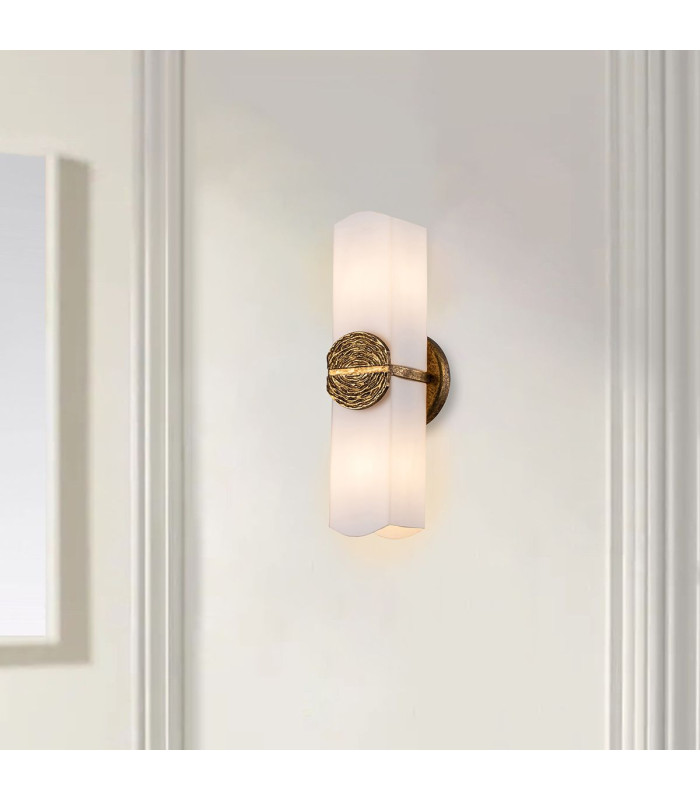 Elan Up & Down Wall Lamp Gold Leaf IP44-2