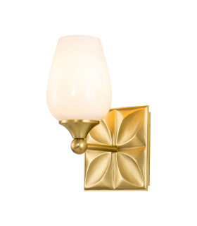 Epsilon Bathroom Wall Lamp Aged Brass IP44-1