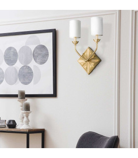 Epsilon Candle Wall Lamp Aged Brass IP44-2