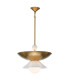 Saucer 4 Light Dome Pendant Ceiling Light Aged Brass-1