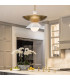 Saucer 4 Light Dome Pendant Ceiling Light Aged Brass-2