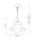 Saucer Dome Pendant Ceiling Light Aged Brass-3