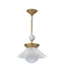 Saucer Dome Pendant Ceiling Light Aged Brass-4