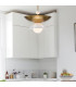 Saucer 4 Light Dome Pendant Ceiling Light Aged Brass-4