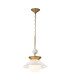 Saucer Dome Pendant Ceiling Light Aged Brass-5