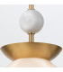 Saucer Dome Pendant Ceiling Light Aged Brass-6