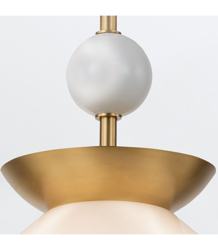 Saucer Dome Pendant Ceiling Light Aged Brass-6