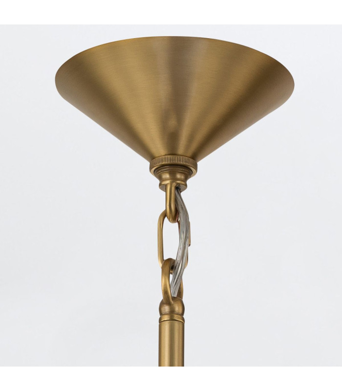 Saucer Dome Pendant Ceiling Light Aged Brass-7