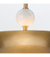 Saucer 4 Light Dome Pendant Ceiling Light Aged Brass-7