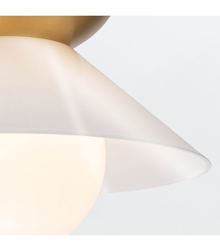 Saucer Dome Pendant Ceiling Light Aged Brass-8