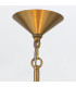 Saucer 4 Light Dome Pendant Ceiling Light Aged Brass-8