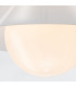 Saucer Bowl Semi Flush Ceiling Light Aged Brass-4