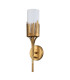 Sawgrass Candle Wall Lamp Gold Leaf with Antique Glaze IP44-4