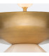 Saucer 4 Light Dome Pendant Ceiling Light Aged Brass-10