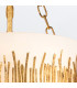 Sawgrass 38cm Cylindrical Pendant Ceiling Light Gold Leaf with Antique Glaze-3