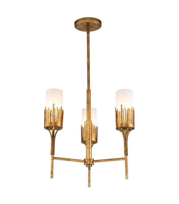 Sawgrass Multi Arm Pendant Ceiling Light Gold Leaf with Antique Glaze-1