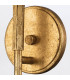 Sawgrass Candle Wall Lamp Gold Leaf with Antique Glaze IP44-6