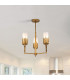 Sawgrass Multi Arm Pendant Ceiling Light Gold Leaf with Antique Glaze-2