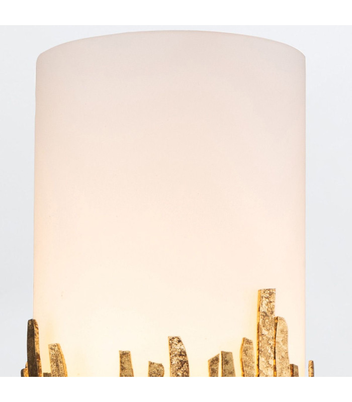 Sawgrass Candle Wall Lamp Gold Leaf with Antique Glaze IP44-7