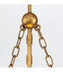 Sawgrass 38cm Cylindrical Pendant Ceiling Light Gold Leaf with Antique Glaze-6