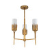 Sawgrass Multi Arm Pendant Ceiling Light Gold Leaf with Antique Glaze-4