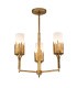 Sawgrass Multi Arm Pendant Ceiling Light Gold Leaf with Antique Glaze-5